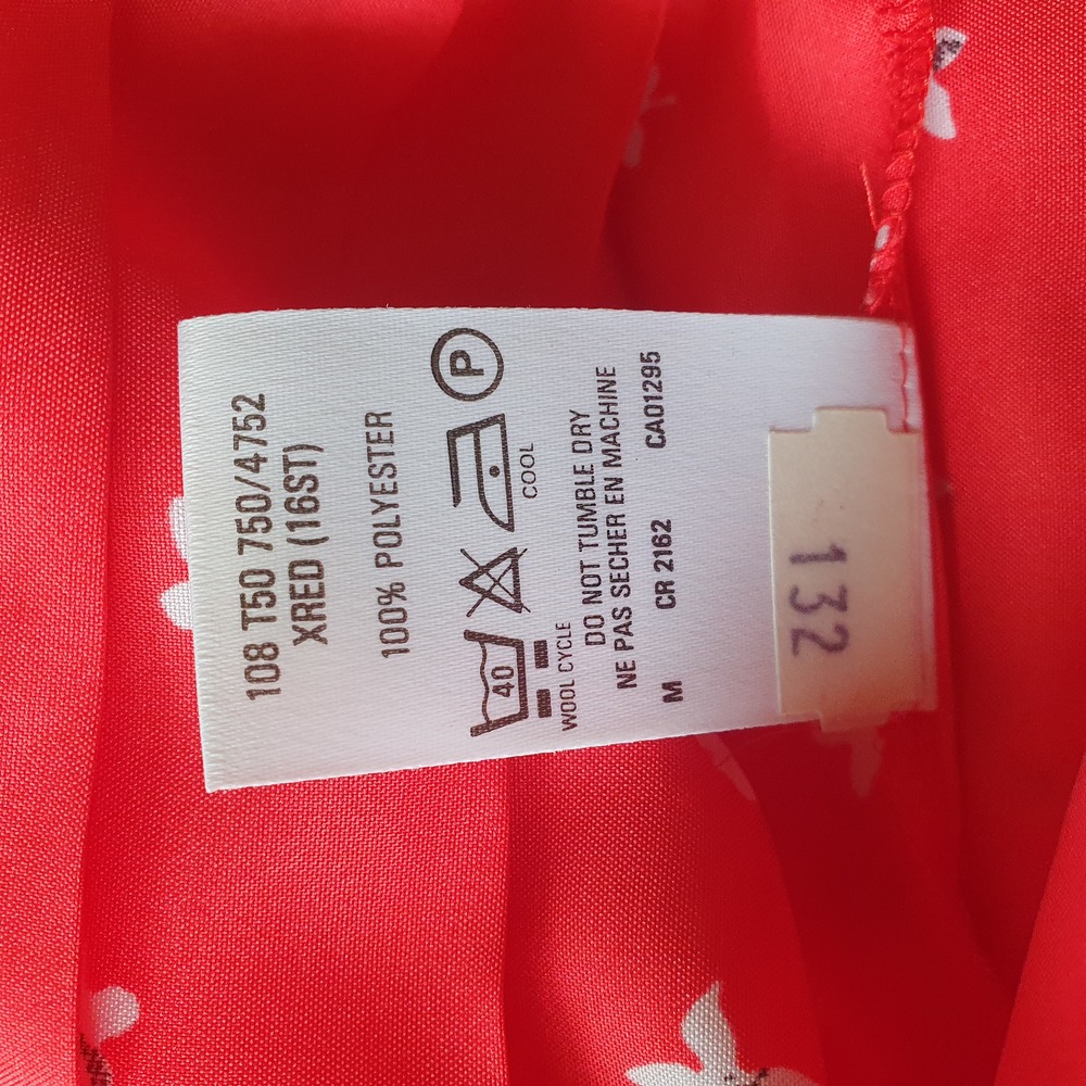 Size 12 Vintage Floral Pleated Elastic Waist Midi Skirt - Picture 5 of 5